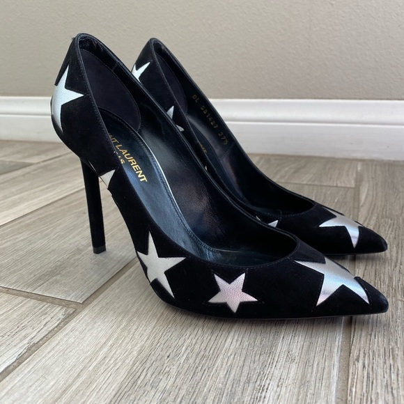 Yves Saint Laurent Shoes - Saint Laurent Paris Suede Star pumps